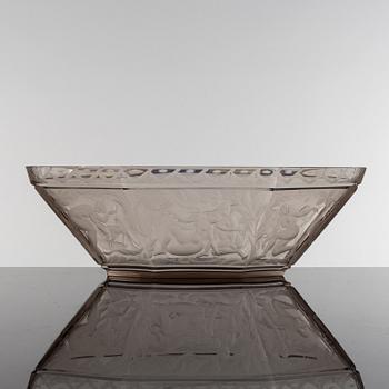 SIMON GATE, skål, "Paradis", Orrefors, 1929.