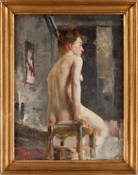 OKÄND KONSTNÄR, olja på duk, sign o dat 1888.