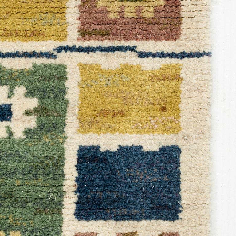 Märta Måås-Fjetterström, a carpet, "Ängarna", knotted pile, ca 243 x 174 cm, signed AB MMF.