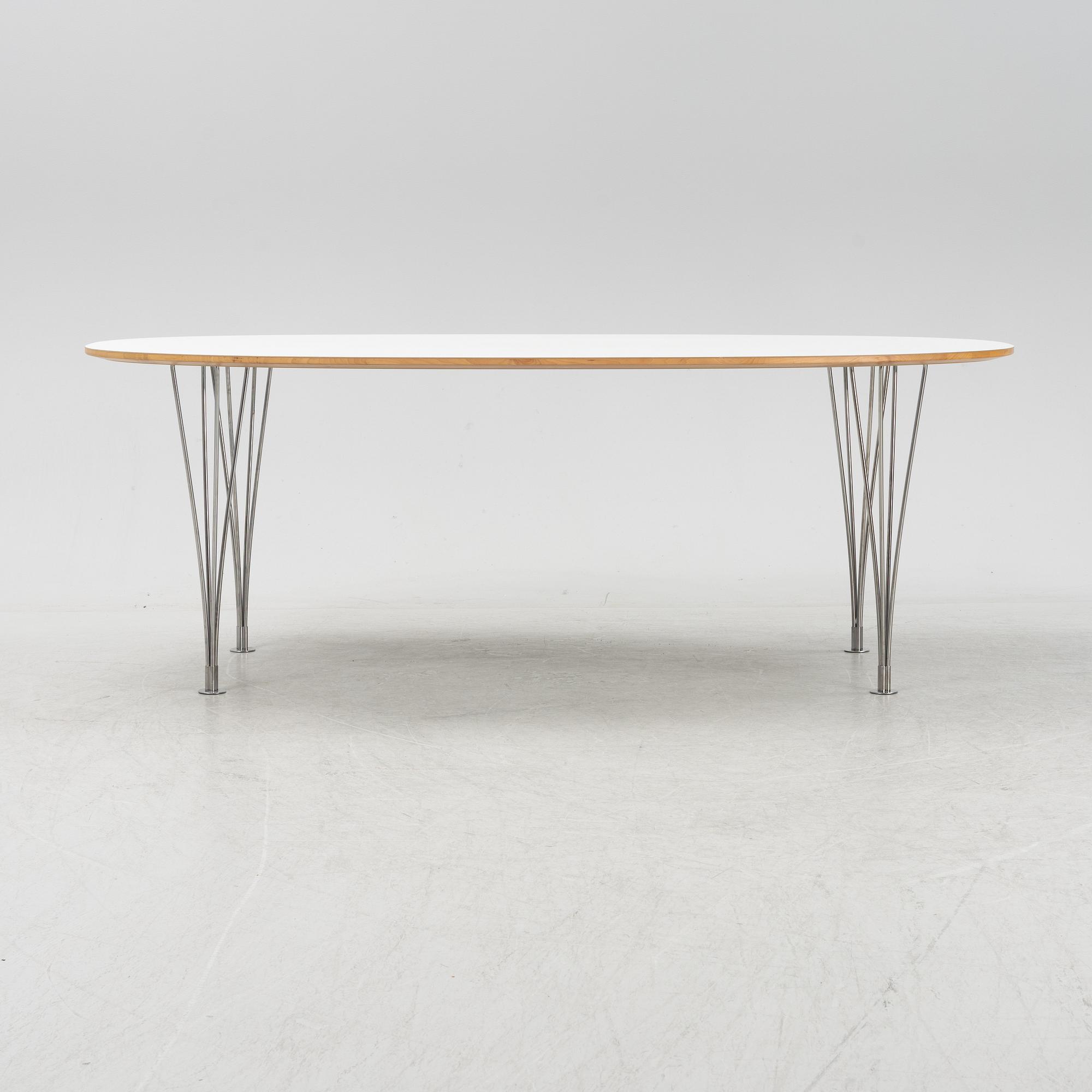 Bruno Mathsson & Piet Hein, matbord, "Superellips", Bruno Mathsson International.