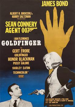 Filmaffisch James Bond "Goldfinger".