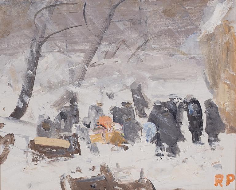 Ragnar Person, "Burial in a snowstorm.".