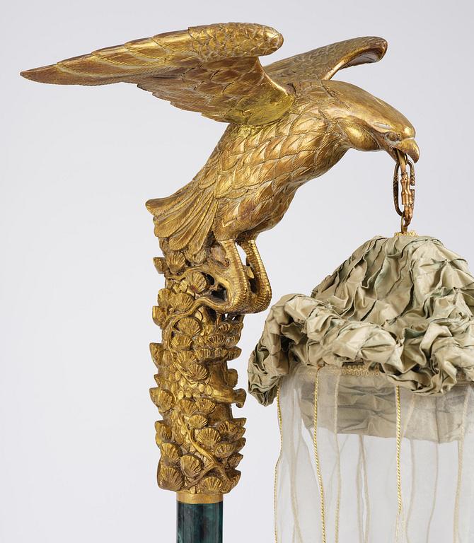 A pair of Art Deco chinoiserie floor lamps, 1920's.