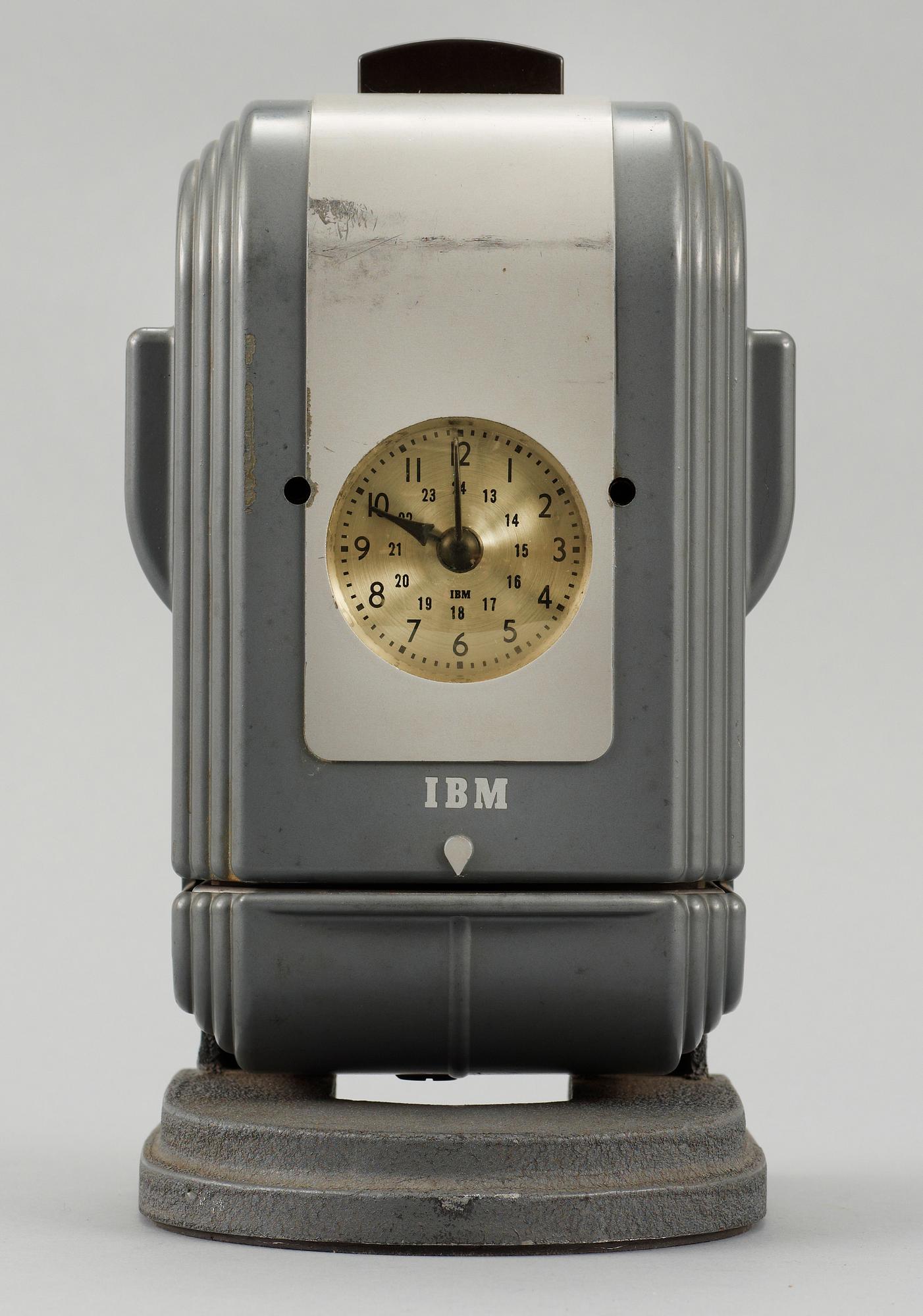 STÄMPELKLOCKA, IBM, art deco, USA, 1940-tal.