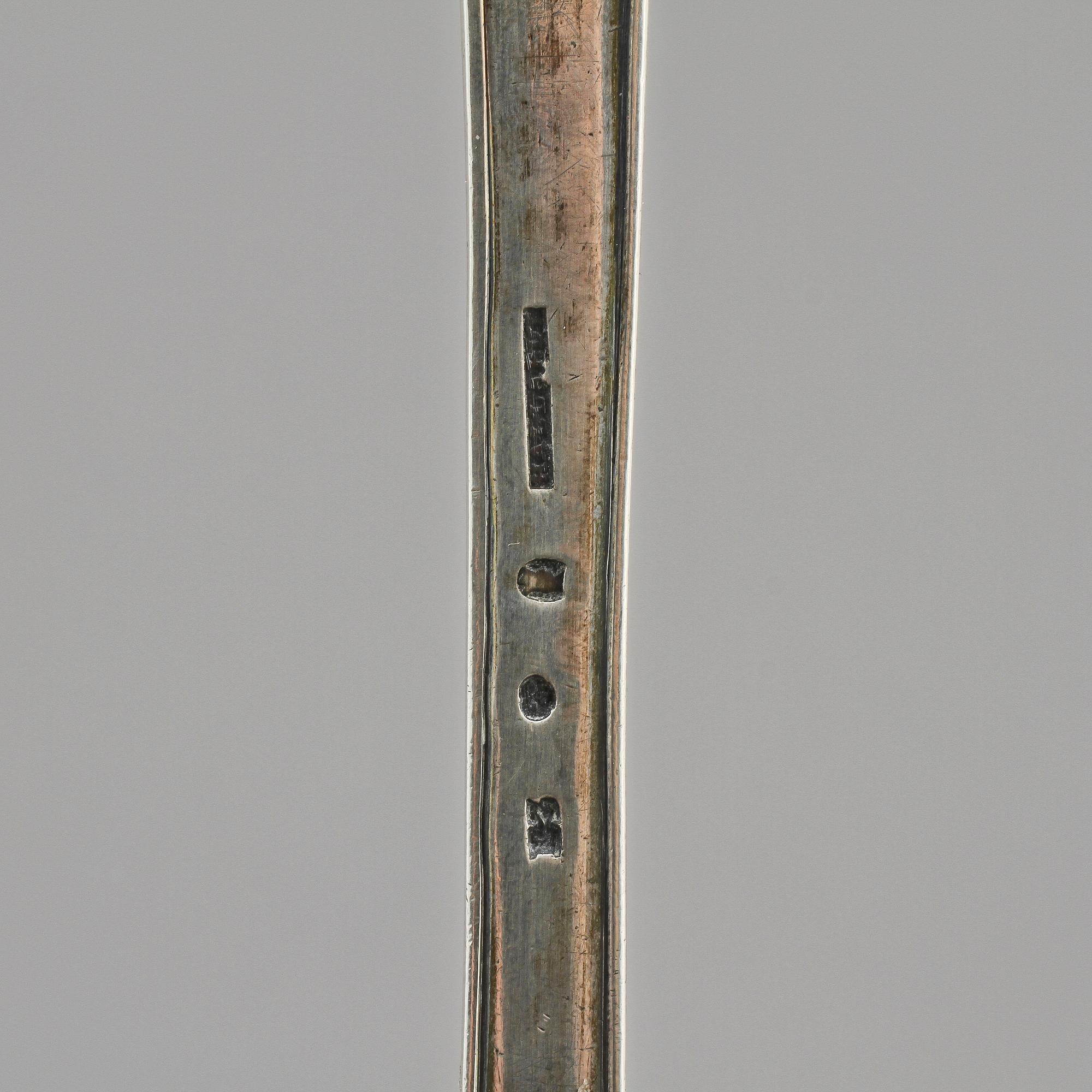 SOPPSLEV, silver, Johan Abraham Hallardt, Stockholm, 1808. Vikt 270 g.