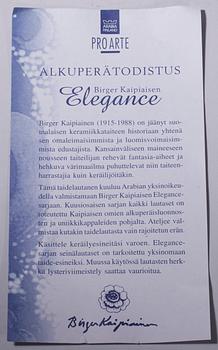 FAT, porslin, "Elegance/6", Birger Kaipiainen, Arabia,  numrerad 174. Pro Arte.