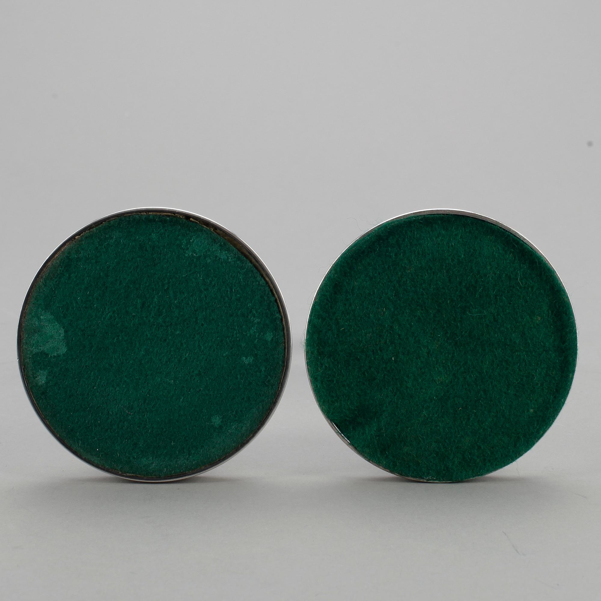 LJUSSTAKAR, ett par, silver, MGAB, 1964.