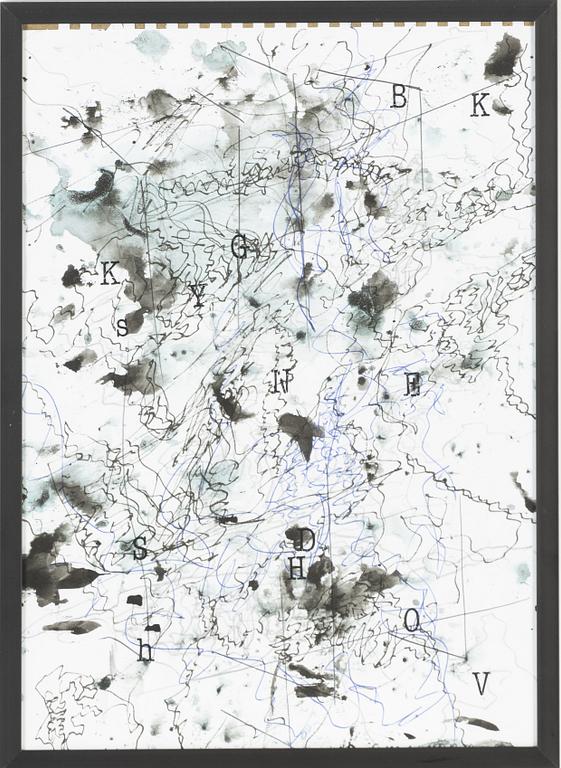 Carl Michael Lundberg,  Indian ink and pen on paper, signed and dated -06.