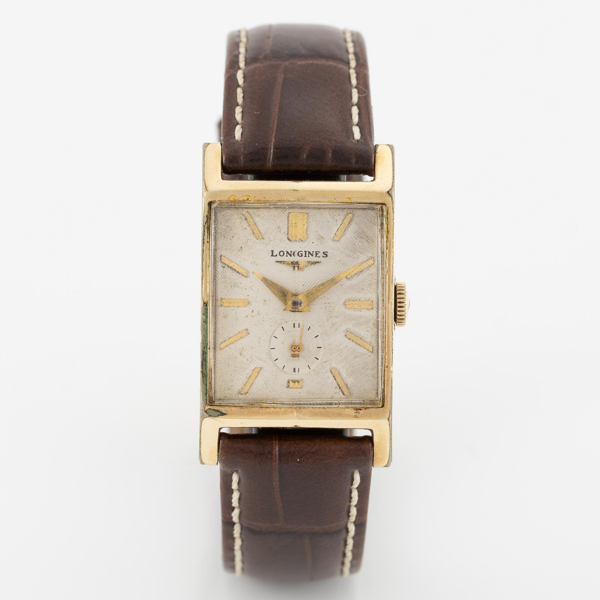Longines/Wittnauer, wristwatch, 22.5 x 28.5 (37.5) mm.