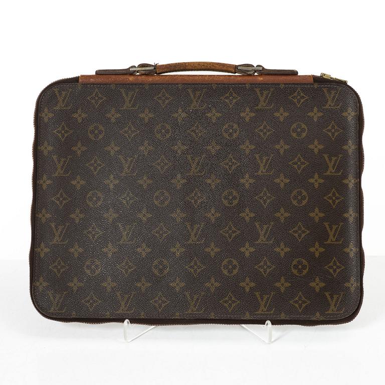 Louis Vuitton, a document holder and a note pad holder, 1985-87.