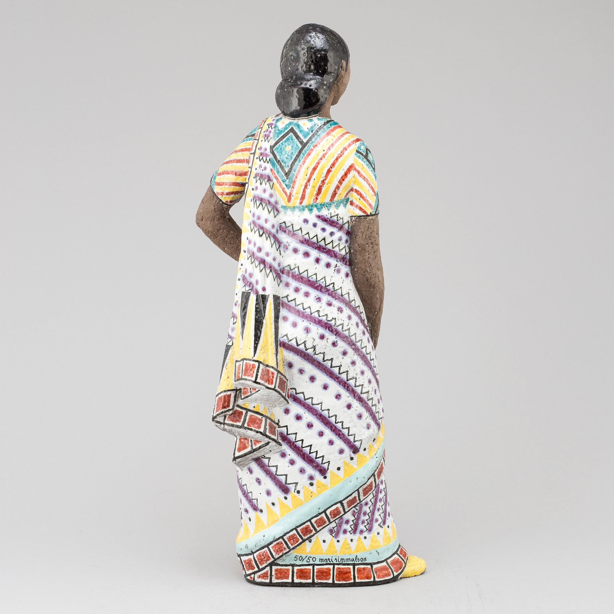 MARI SIMMULSON, a stoneware figurine, Upsala Ekeby. Signed and numbered 50/50.