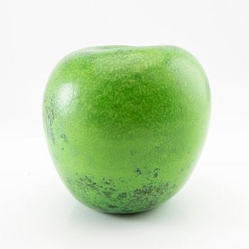 Hans Hedberg, a faience sculpture of an apple, Biot, France.