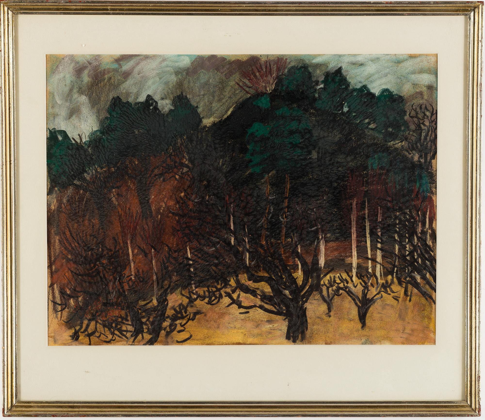 INGE SCHIÖLER, pastel, signed and dated 1959.