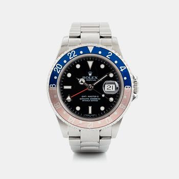 58. Rolex, GMT-Master II, "3186-movement", "Rectangular Dial".