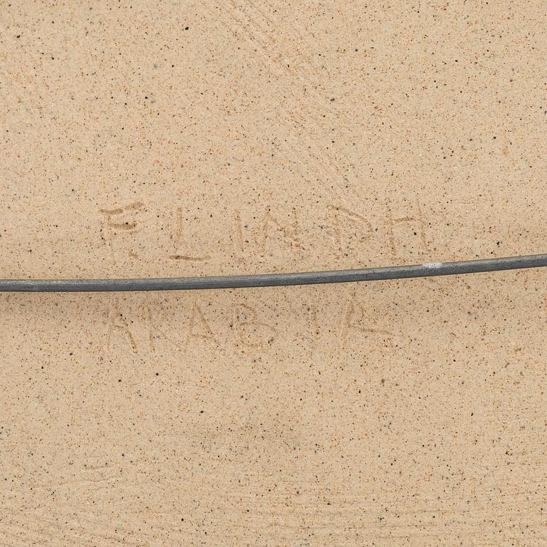 Francesca Mascitti-Lindh, reliefejä, 2 kpl, kivitavaraa, signeerattu F. Lindh Arabia.