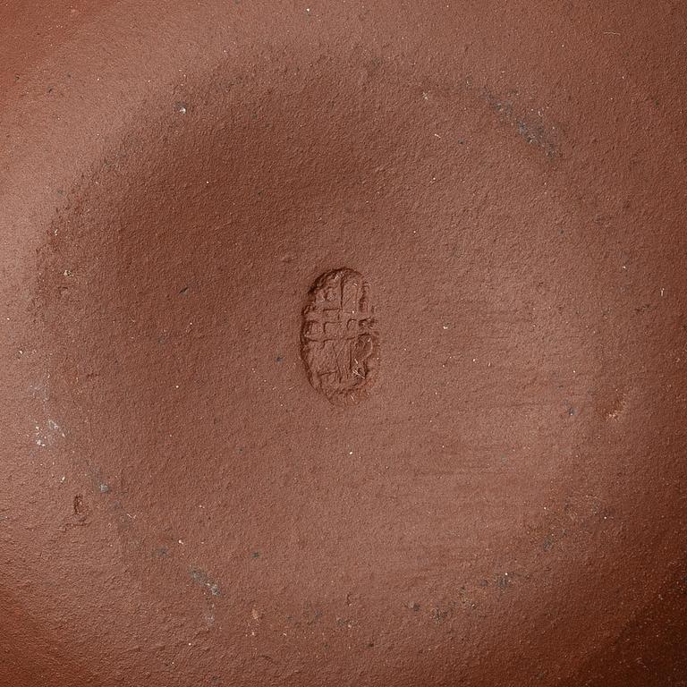 A group of three yixing 'gongfu' teapots, China, 1980s.