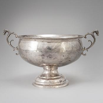 CHRISTOPHER BAUMAN, Hudiksvall 1788. Brännvinsskål, silver.