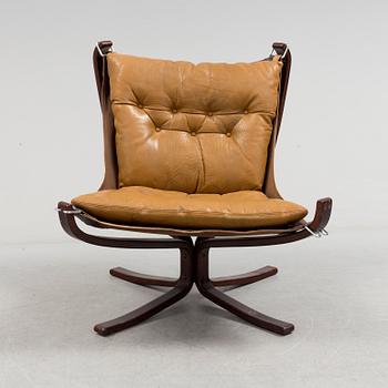 an armchair, by Sigurd Ressell, "Falcon", Vatne Vatne Lenestolfabrikk.