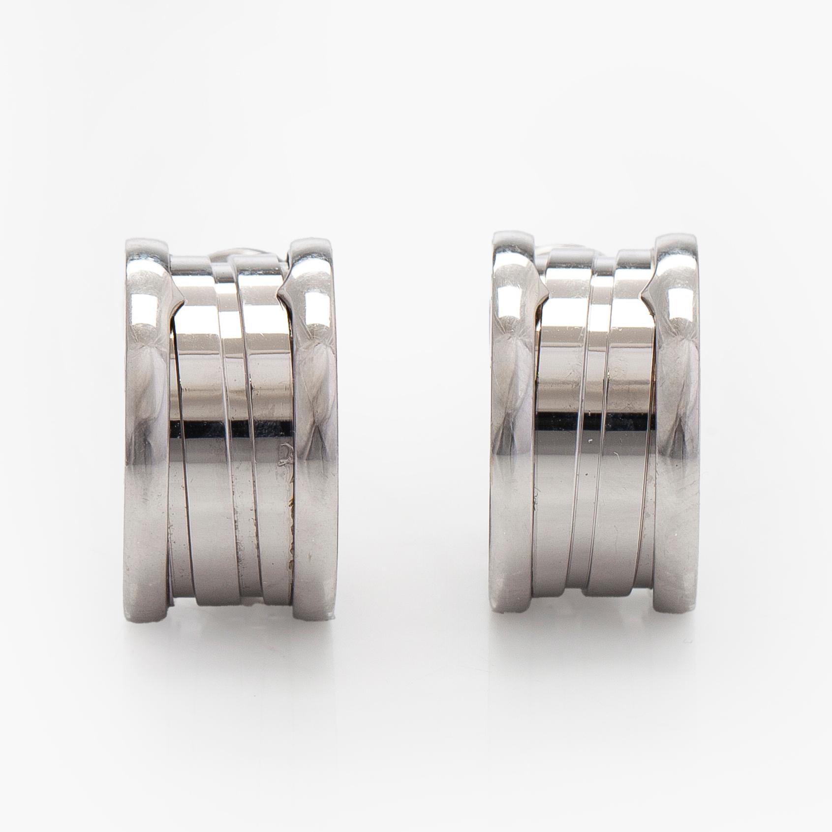 Bulgari, örhängen, B-Zero 18K vitguld.