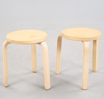 PALLAR, 5 st, modell "60", Alvar Aalto, formgiven 1933.