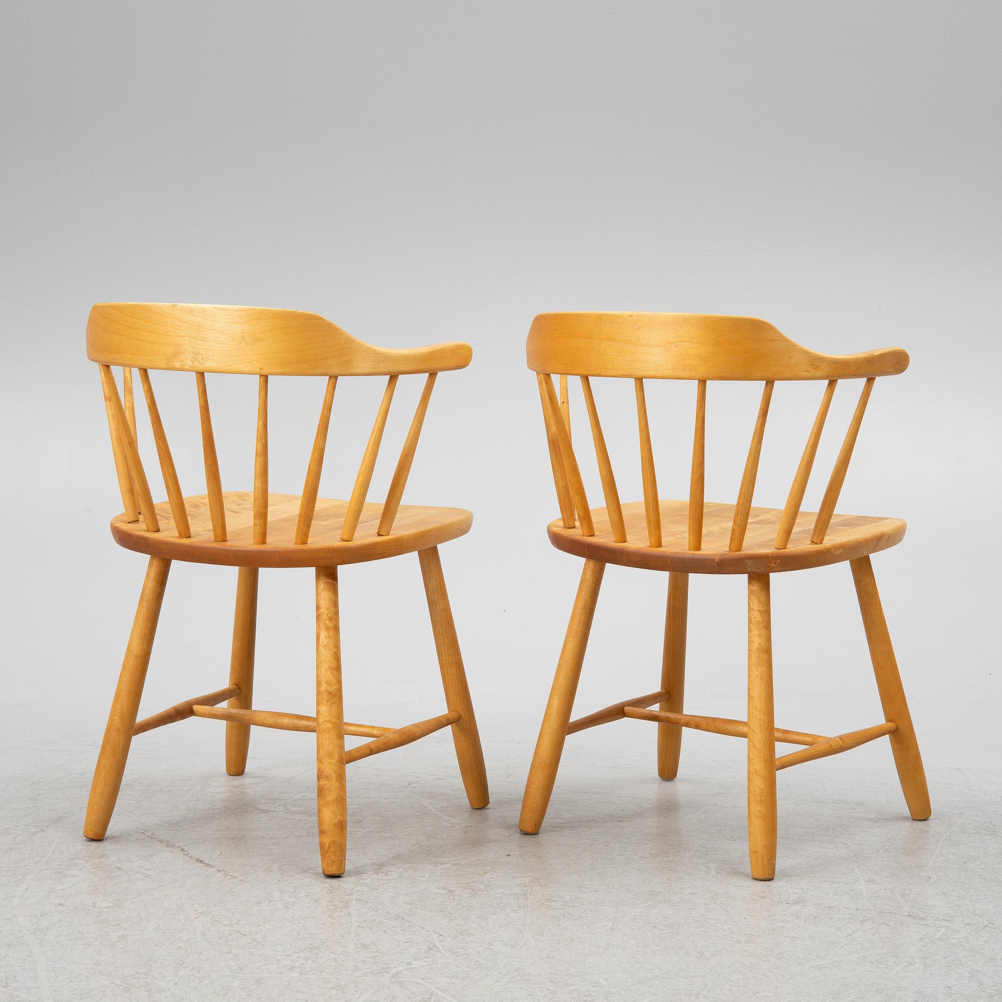 Yngve Ekström, stolar, ett par, "Småland", 1900-talets andra hälft.