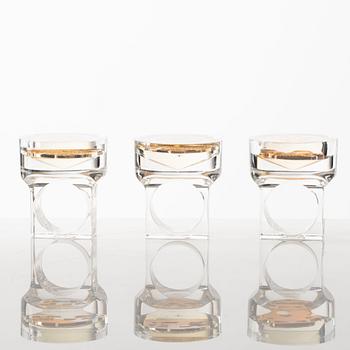 Siv Lagerström, three acrylic rings, 1970s.
