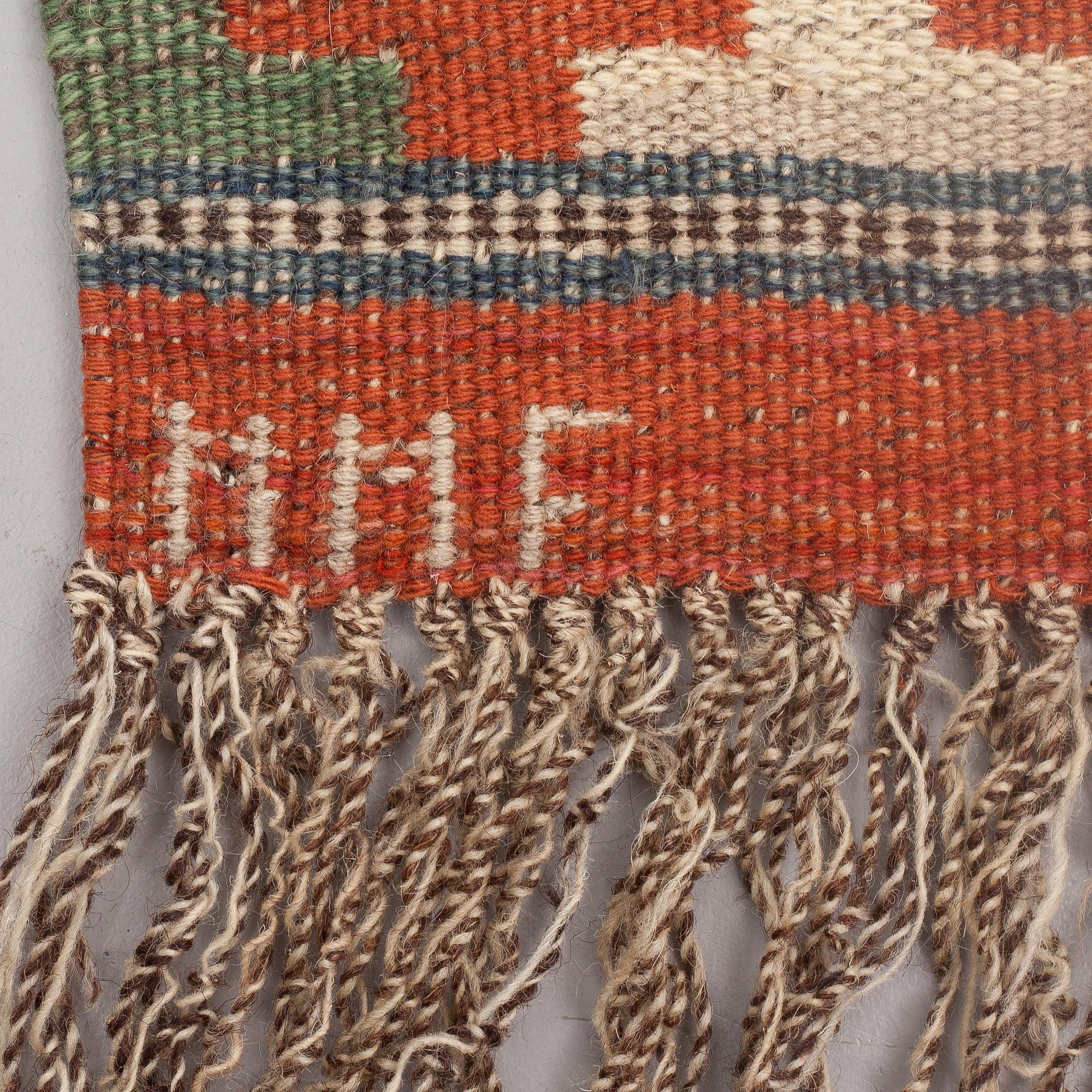 MÄRTA MÅÅS-FJETTERSTRÖM, DRAPERI, "Klosterblomman", rölakan, ca 258 x 139 cm, signerat MMF.
