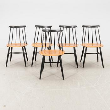Ilmari Tapiovaara, chairs, 5 pcs "Fanett", Edsbyverken, 1960s.