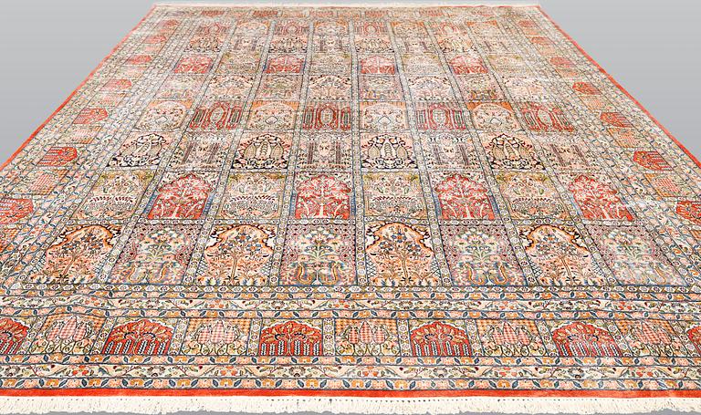 Matta, silke Kashmir, ca 434 x 307 cm.