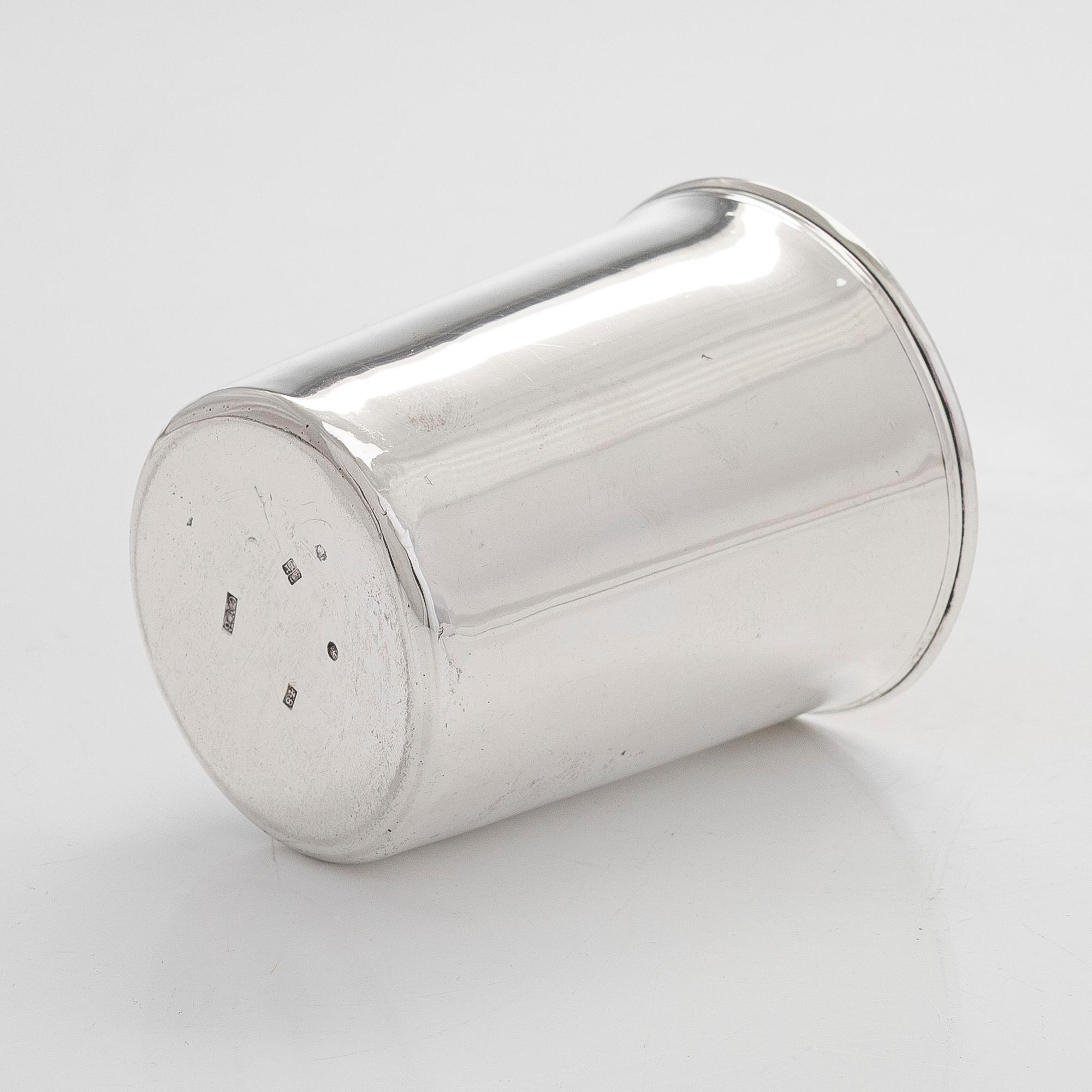 A silver parcel-gilt beaker, St Petersburg, Russia 1837. Maker’s mark C.M.B, presumably Carl Moritz Boetger.