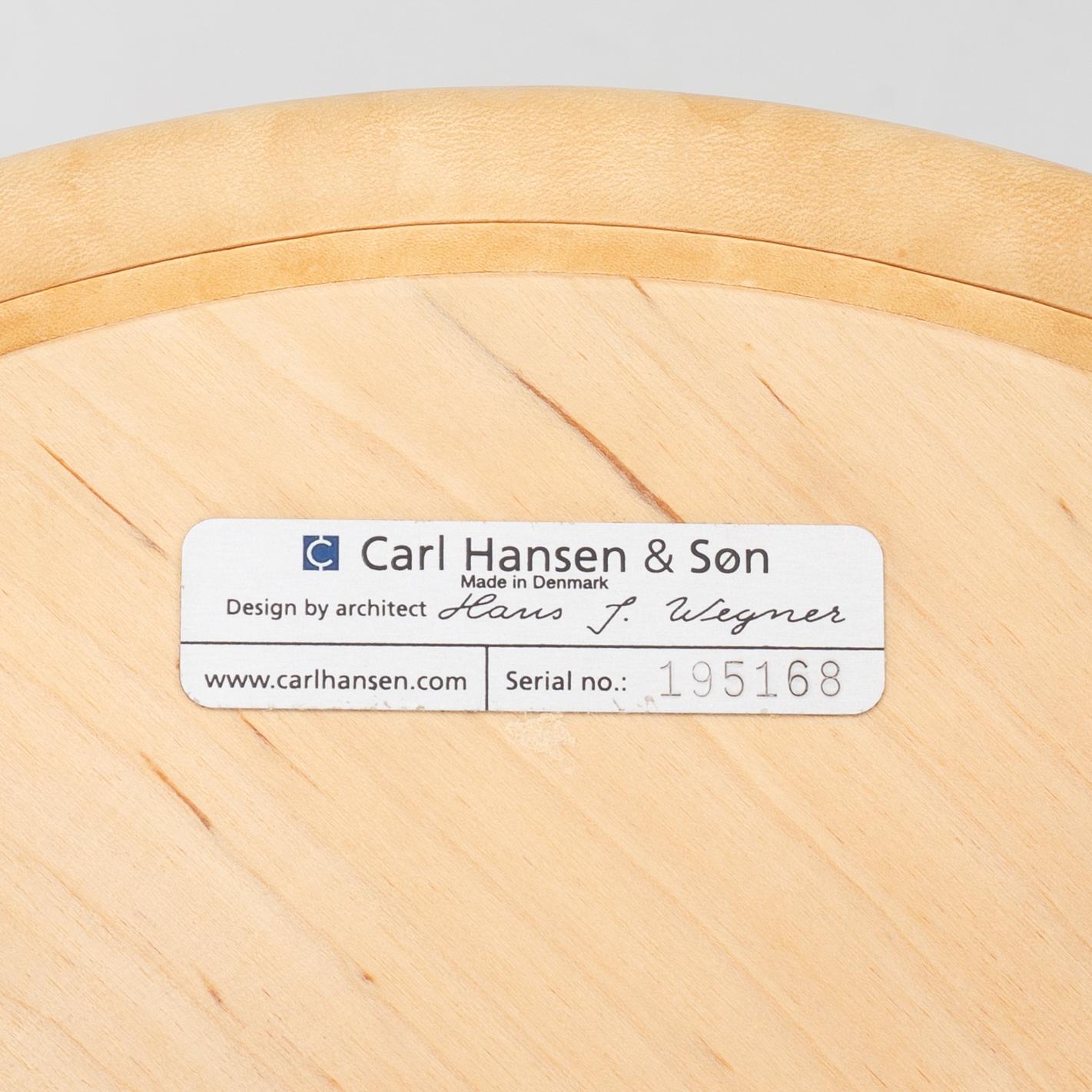 Hans J. Wegner, Barpallar, 3 st, CH 58, Carl Hansen & Son, Danmark, 2000-tal.