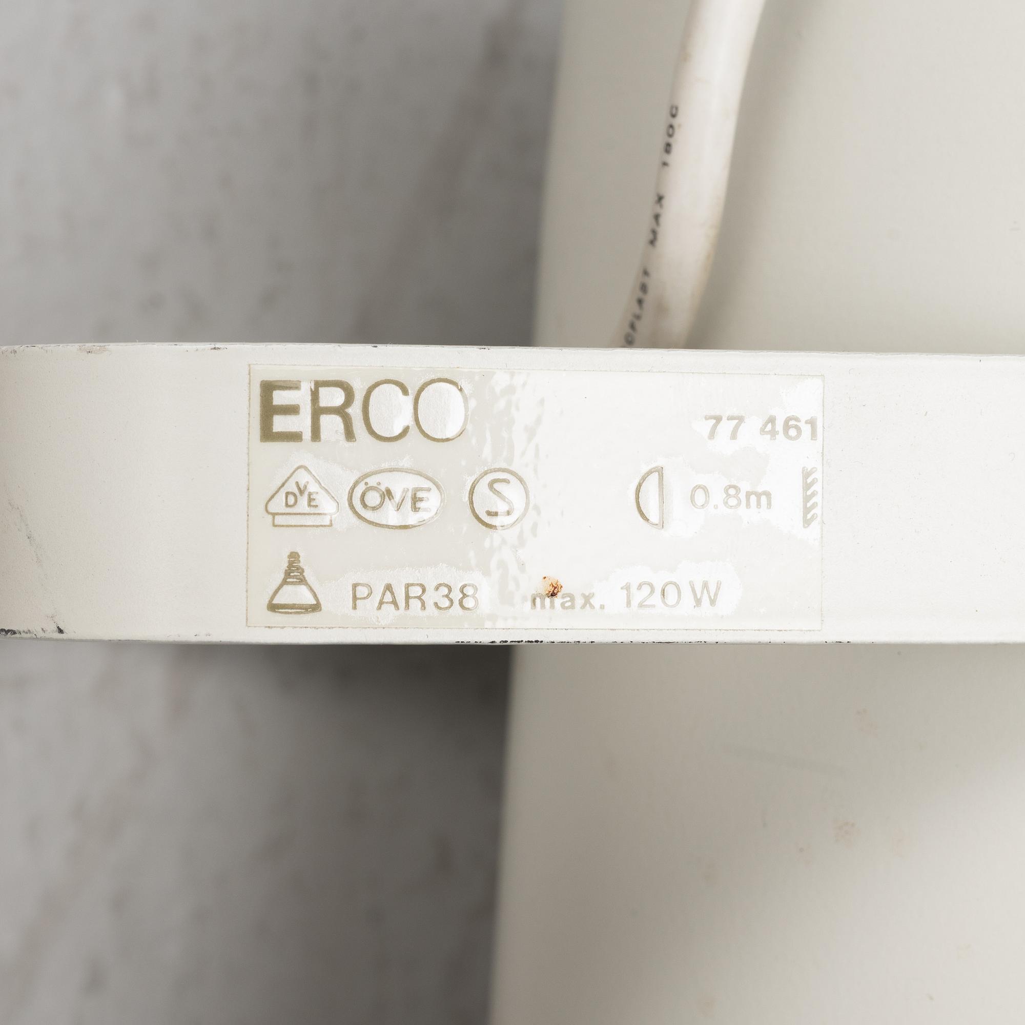 Five spotlights from Erco, end of the 20th century.