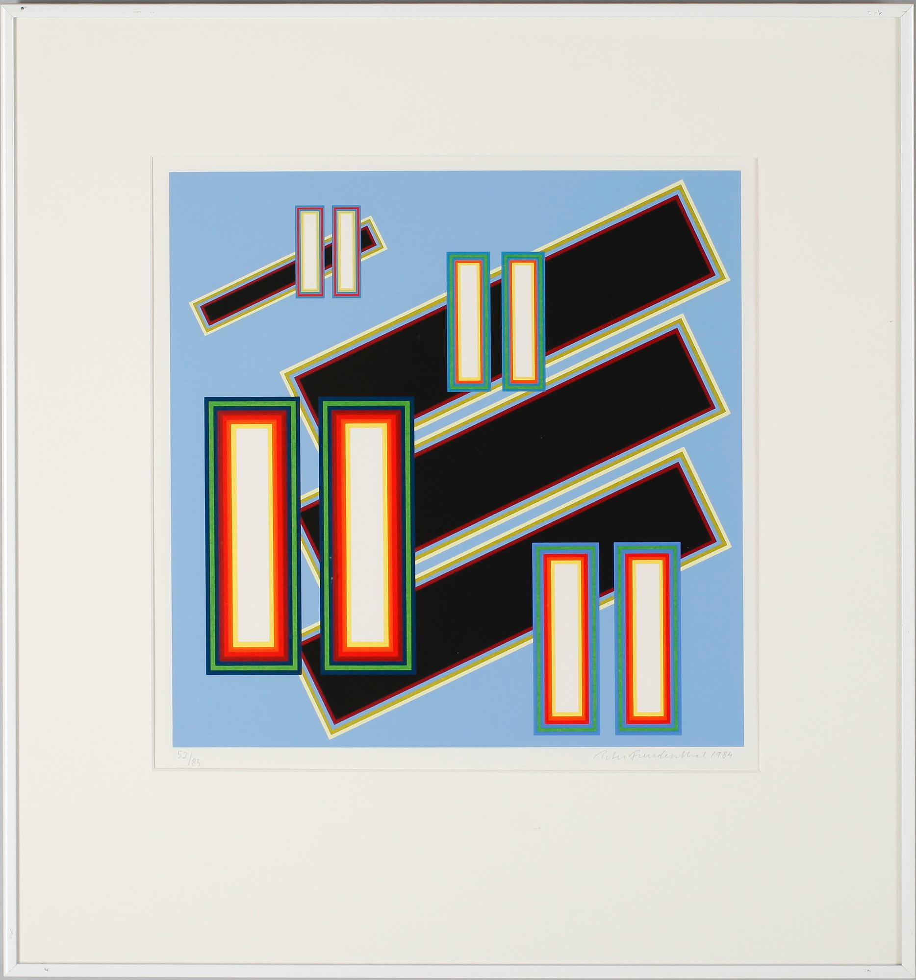 PETER FREUDENTHAL, serigrafi, sign och dat 1984, numr 52/83.