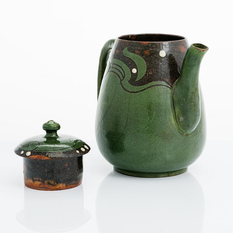 ALFRED WILLIAM FINCH, kaffekanna, Iris, Finland omkring 1900.