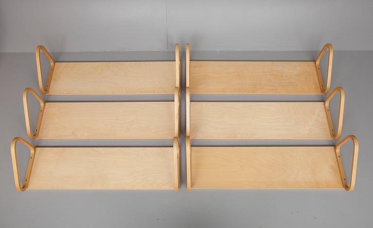 HYLLOR, 6 st, modell 112B, Alvar Aalto, 1900-talets slut.