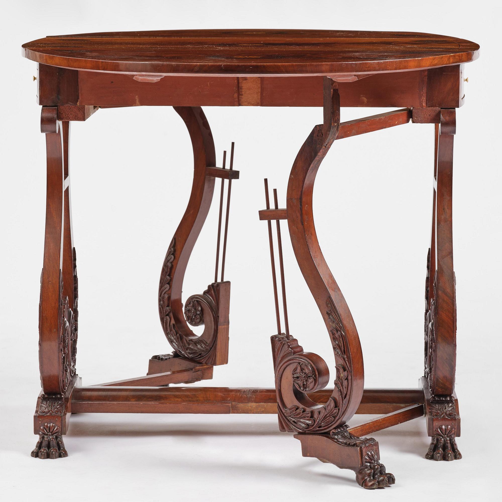 Biblioteksbord, Sverige, 1800-talets första hälft.