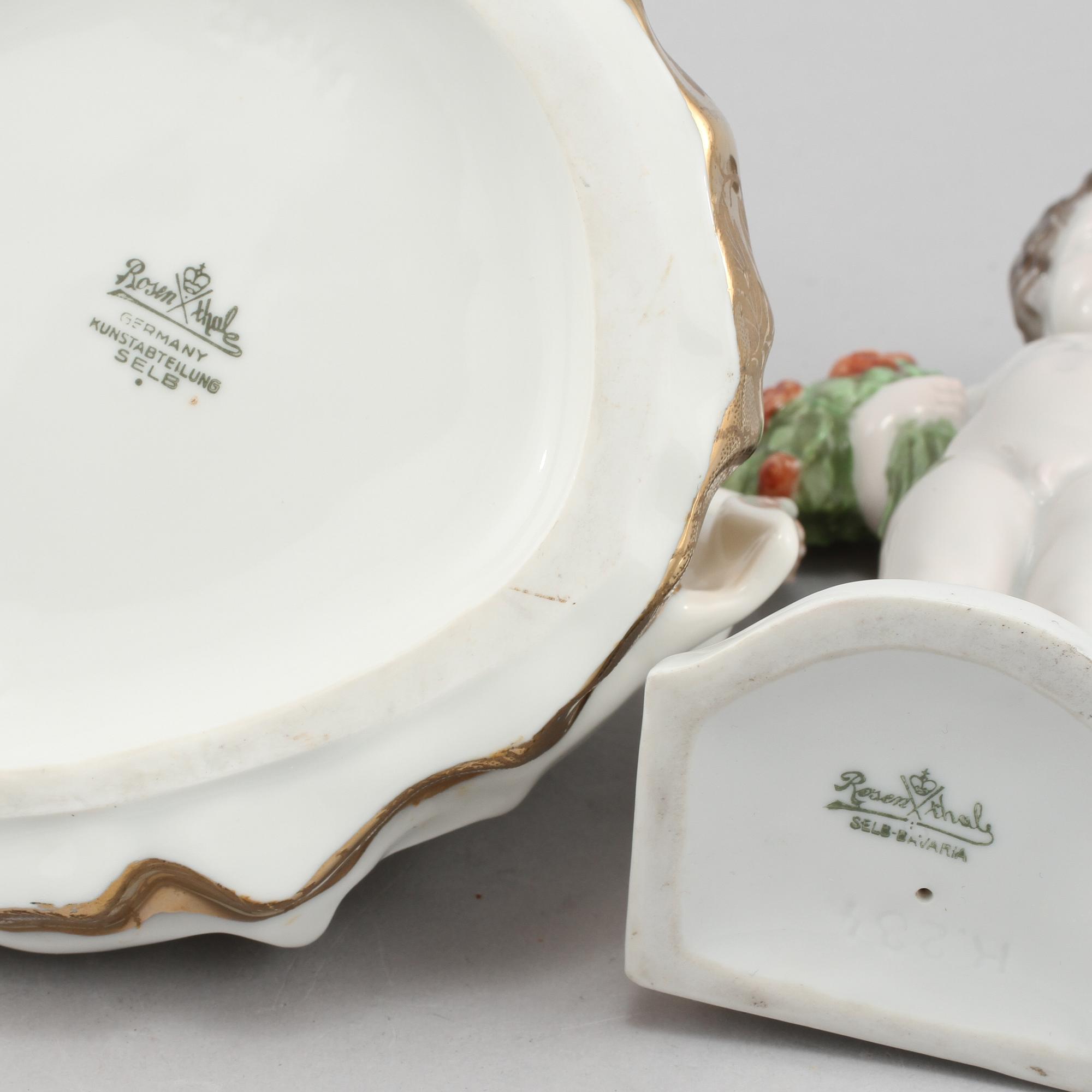 FIGURINER, 2 st, porslin, Rosenthal, 1900-tal.