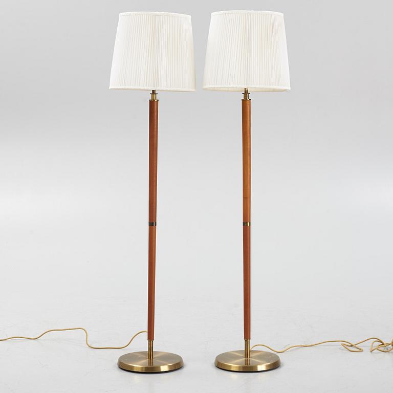 A pair of floor lamps by HW armatur, second half of the 20th century.