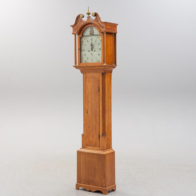 A Scottish mahogany long-case clock by John Smith, Pittenweem, 19th Century.