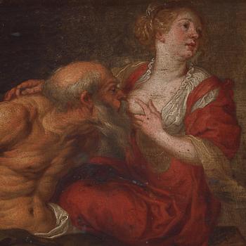 Peter Paul Rubens Hans efterföljd, "Caritas Romana".