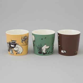 MUMINMUGGAR 3 st, porslin, Arabia "Moomin Characters" 1990-96 och 2002-2008.