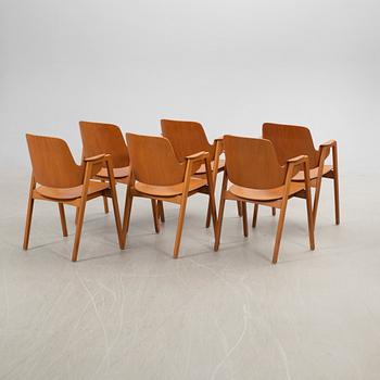 Elias Barup, stolar, 6 st, Gärsnäs, 1960-tal.