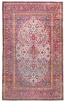 277. SEMI-ANTIQUE SILK KASHAN. 309 x 204 cm.