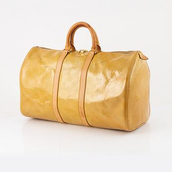 Louis Vuitton, weekend bag, "Vernis Keepall 45".