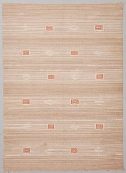 Toini Kallio, TOINI KALLIO, A 1930s  flat weave carpet for Aaltosen Mattokutomo, Kiikka, Finland. Circa 240x175 cm.