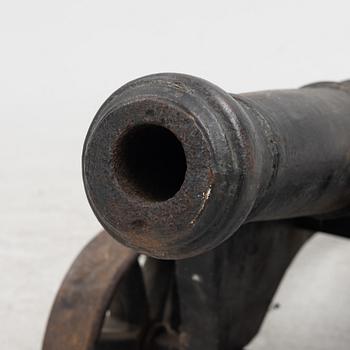 Cannon, iron, 19th century.