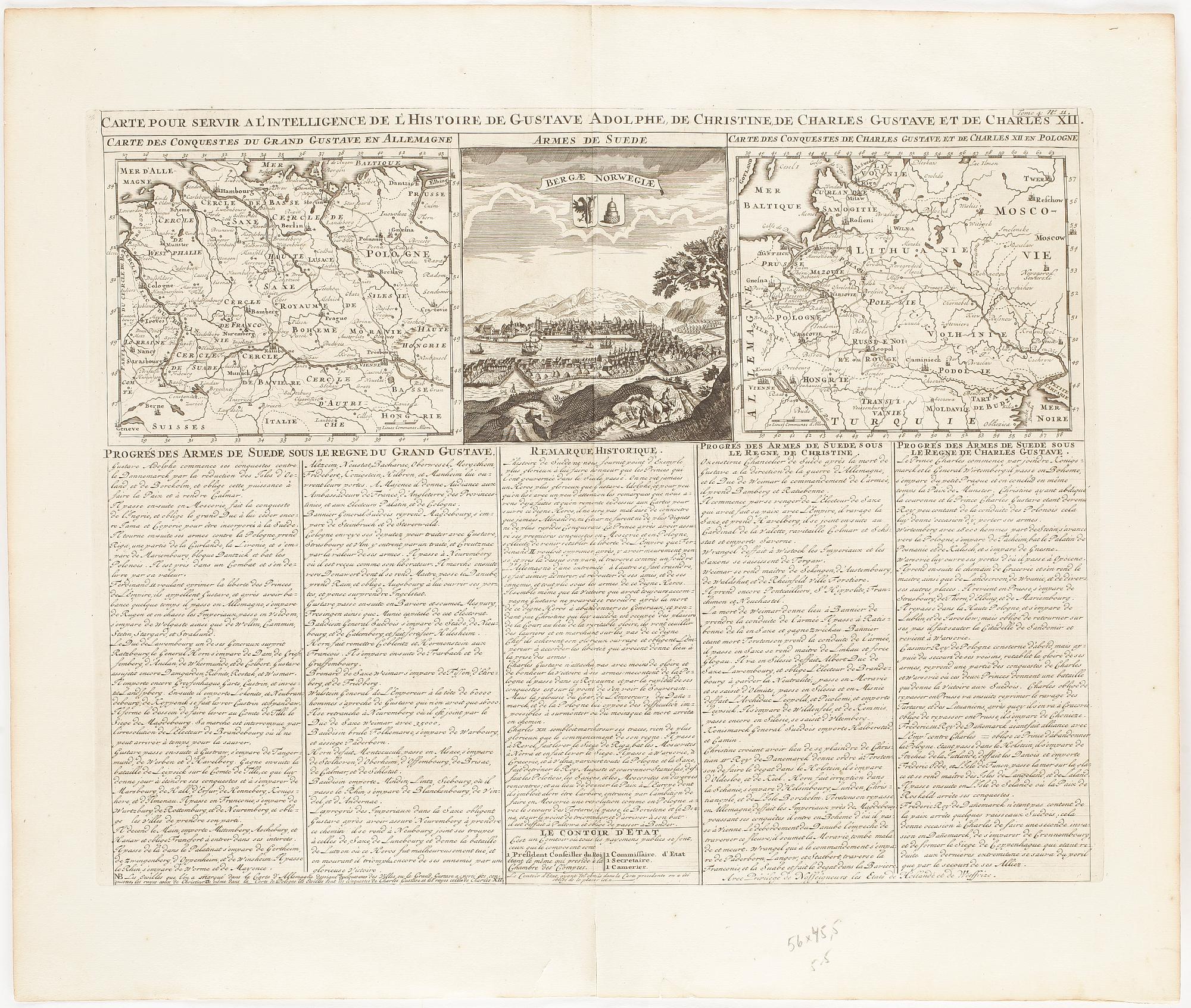 KARTA, gravyr, 1700-tal.