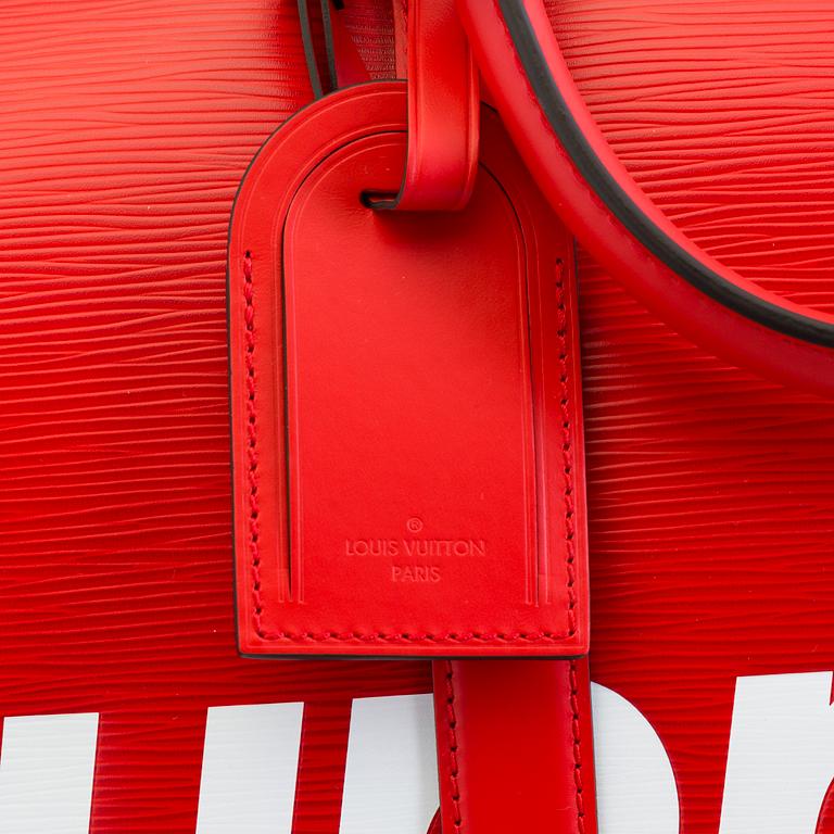 Louis Vuitton x Supreme Keepall Bandouliere Epi 45 Red.