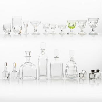 Set of glassware, ca 115 pieces, Elis Bergh, "Kronoberg", mid 1900's.