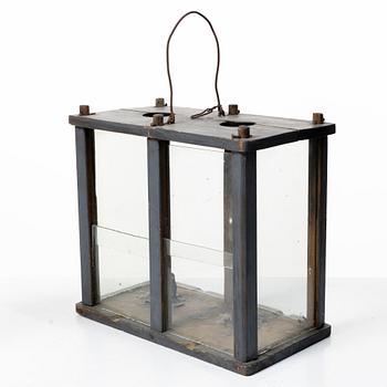 Lantern for two candles, folk art, 19th century.